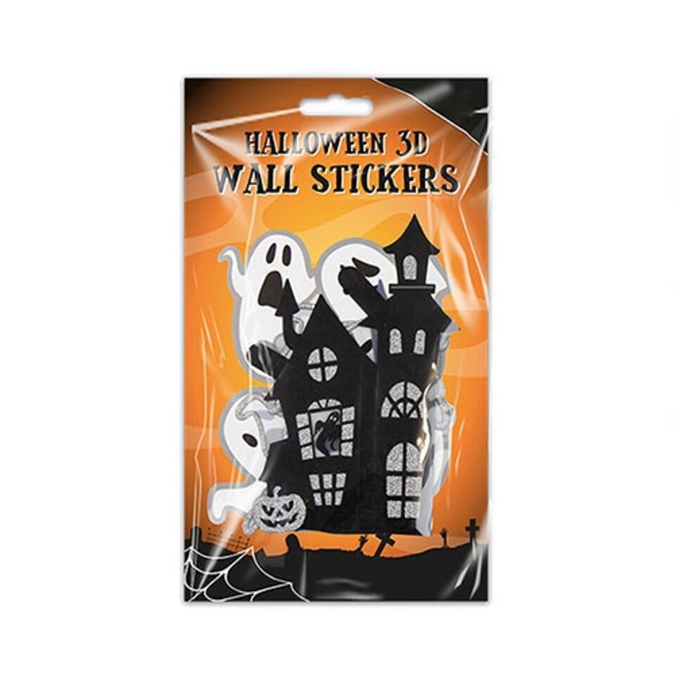 image 1 of Ghost 3D Halloween Wall Stickers - Pack of 5