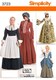 image 1 of Simplicity 3723 Paper Sewing Pattern – Women’s Costumes & Vintage Style, UK Sizes 14–16–18–20–22, Intermediate