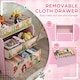 image 4 of AIYAPLAY Kids Toy Storage Unit with 6 Storage Boxes for Playroom, Pink