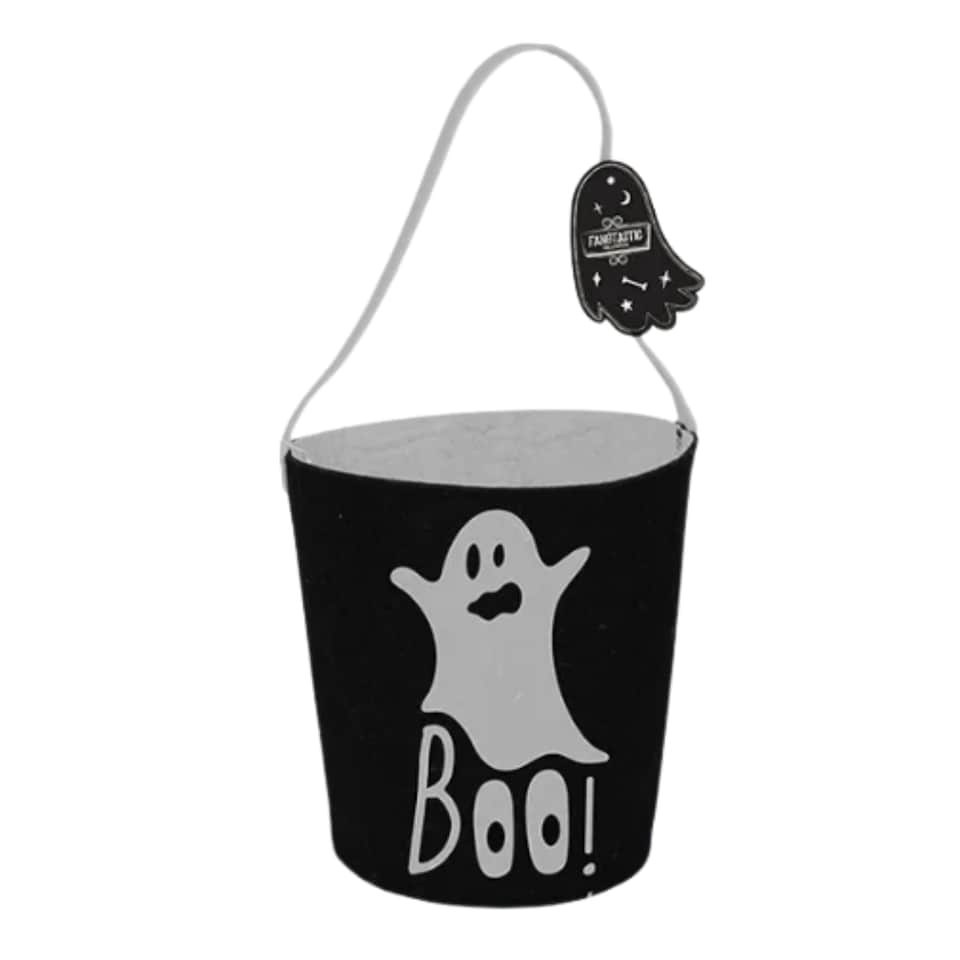 Felt Trick-or-Treat Buckets 18x18cm Assorted Colours