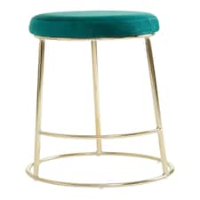 Interiors by Premier Manhattan Green Velvet Bar Stool