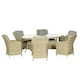 image 1 of Wentworth 6 Seater Ellipse Imperial Dining Set - H200 x W145 x L76 cm