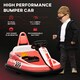 image 6 of HOMCOM 6V Kids Bumper Car, 360° Rotation Waltz Car w/ 2 Speeds - Pink