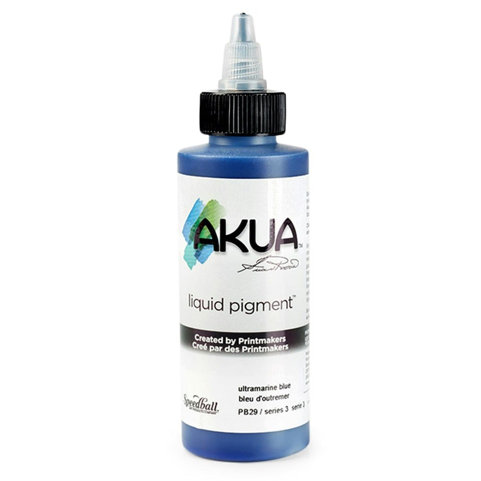 Speedball Akua Liquid Pigment, Ultramarine Blue, 4oz
