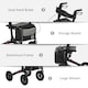 image 9 of HOMCOM Rollator Walker with Padded Seat, Backrest, All-terrain Wheels