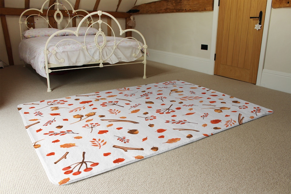 image 1 of Acorns & Leaves Rug | Multi
