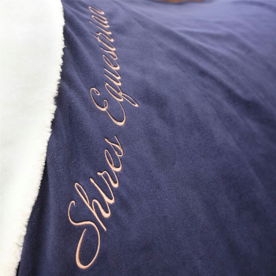 image 1 of Shires Deluxe Fleece Rug Blue | Size: 6ft 0
Colour: Navy