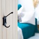 image 5 of Hammer & Tongs Window Back Hat & Coat Hook - W50mm x H110mm - Black
