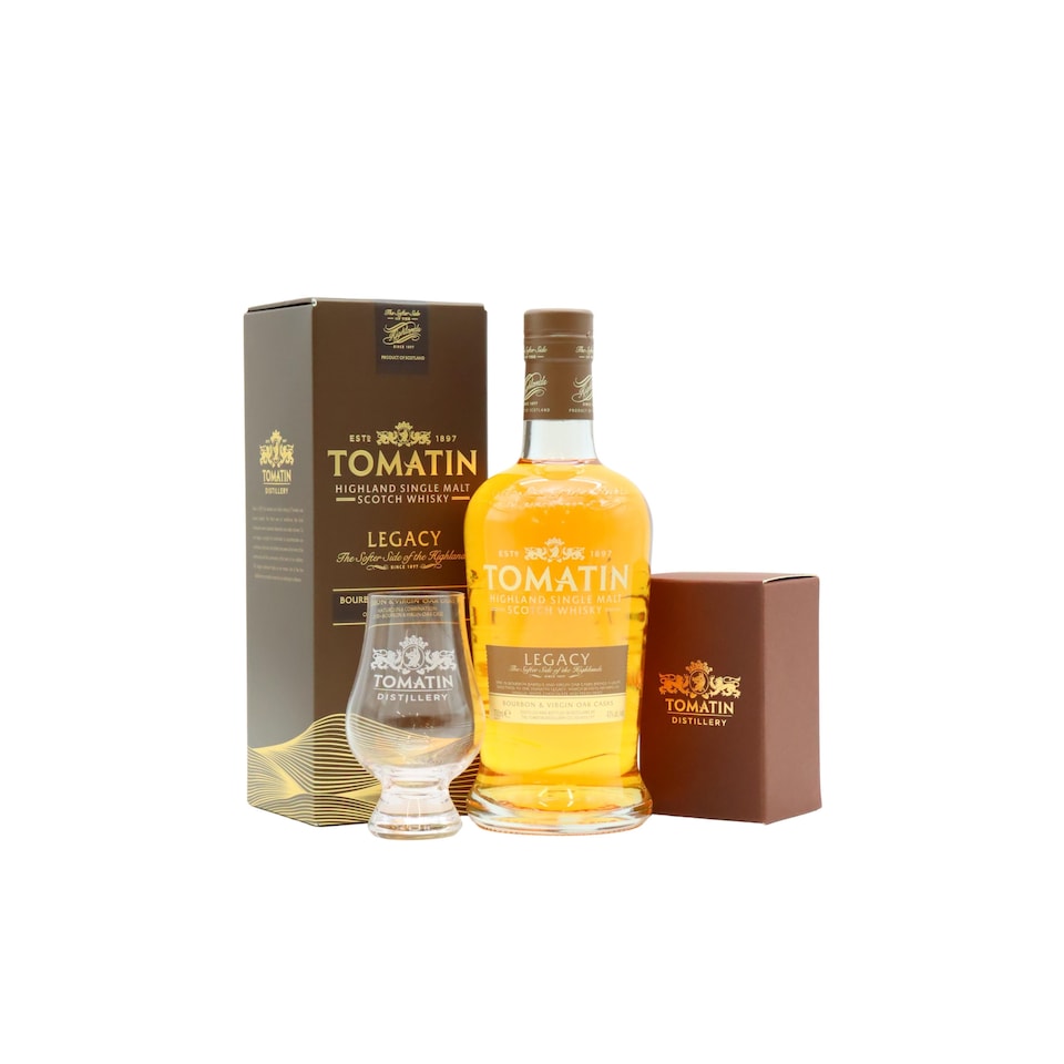 image 1 of Tomatin - Legacy Highland Single Malt Scotch Whisky (Includes Glencairn Glass)