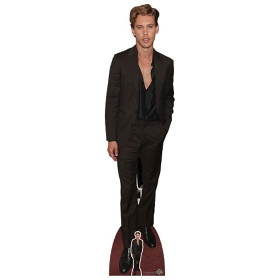 Austin Butler Black Suit Lifesize Cardboard Cutout 184cm