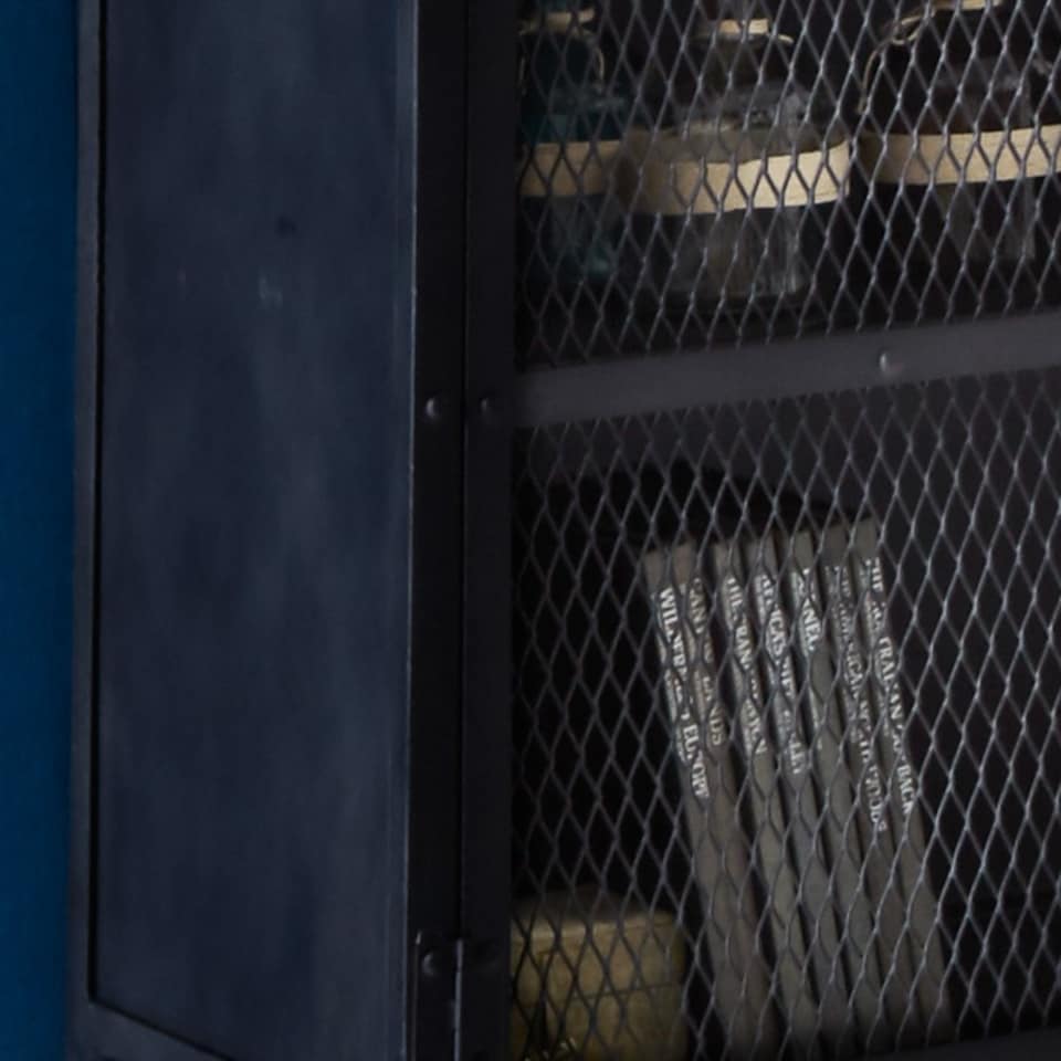 image 1 of Small Sideboard - Metalica Iron - L40 x W90 x H80 cm | Black