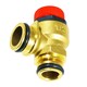 image 1 of SPARES2GO Boiler Pressure Relief Valve 3 Bar 1/2" BSP Push Fit Brass PN 10 Safety PRV