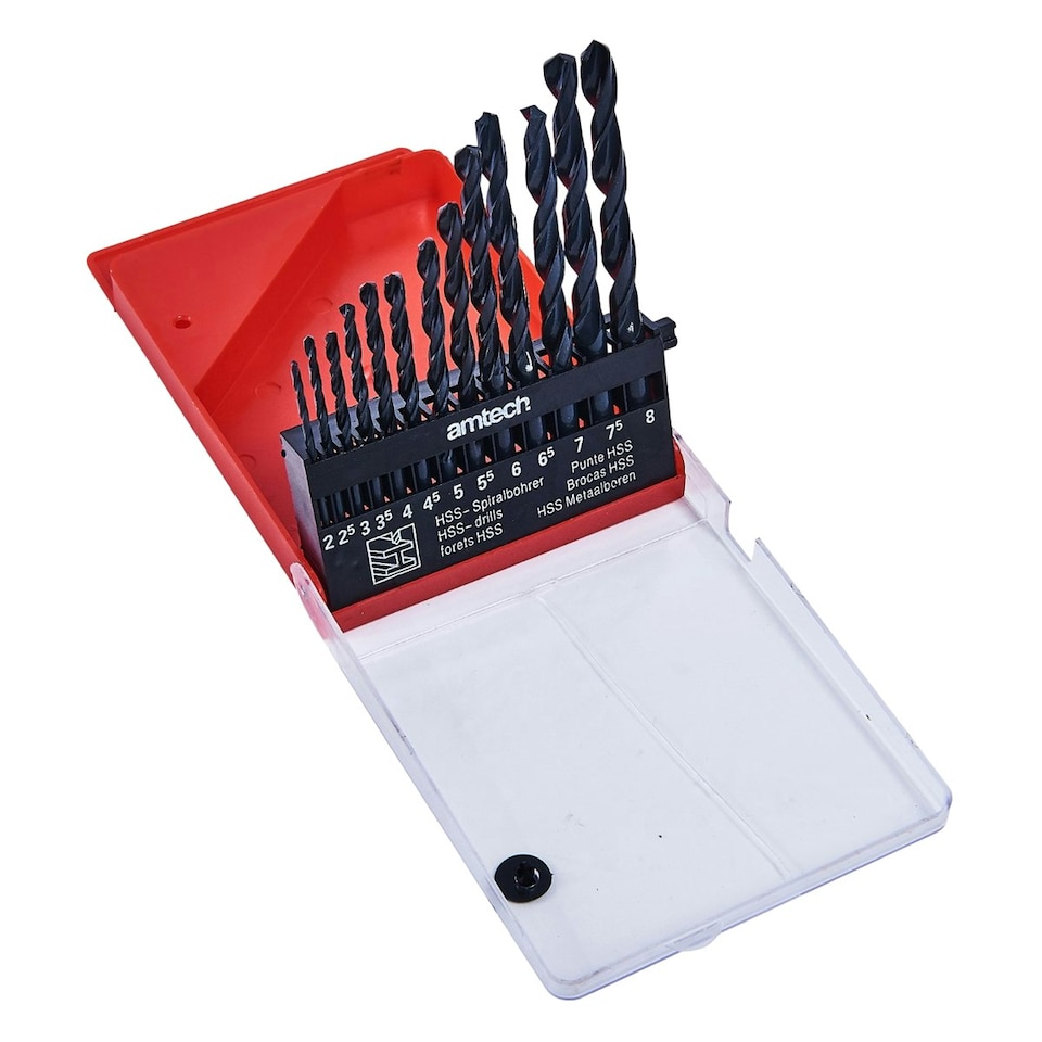 Amtech High Speed Drill Set Large 13pk - One Colour - One Size