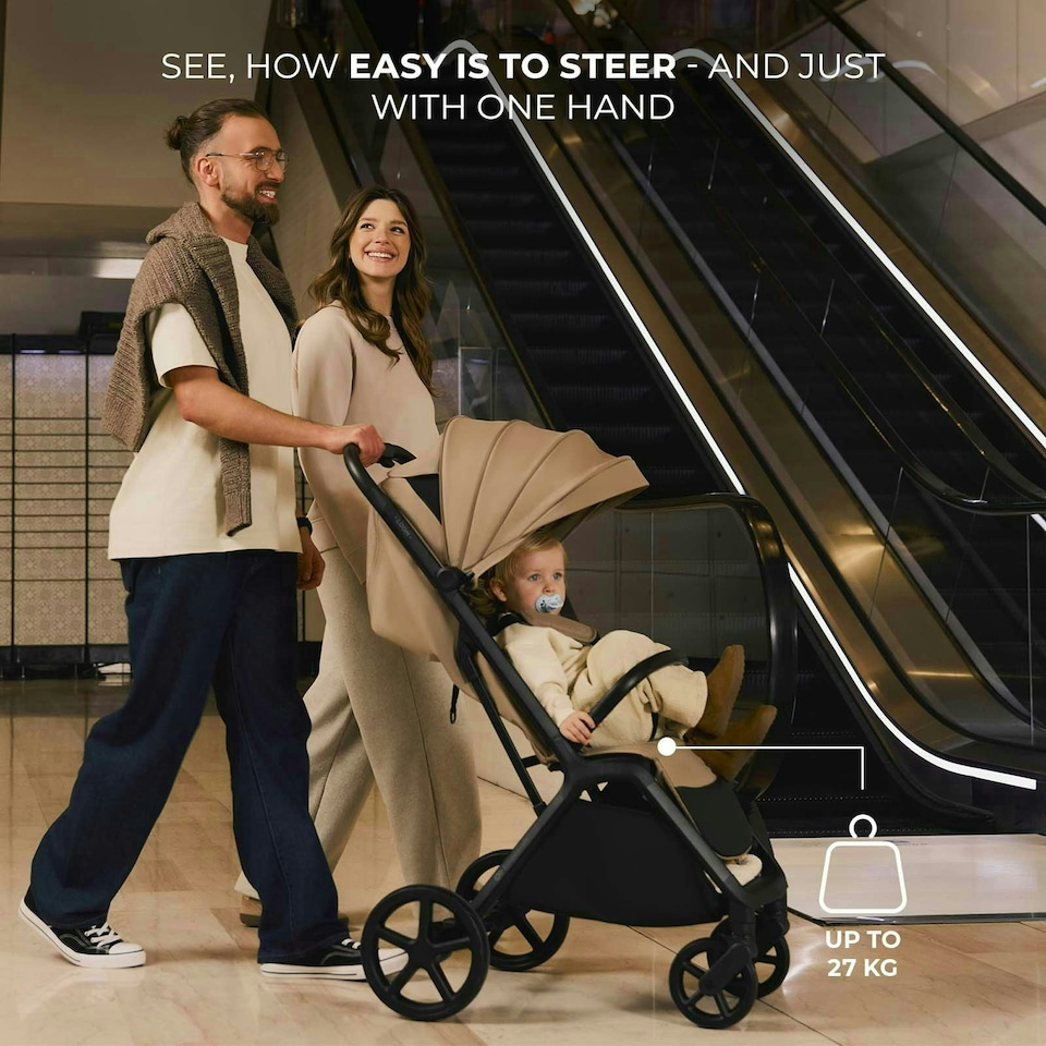 image 1 of Kinderkraft Umbrella Stroller Tik Black