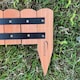 image 8 of Wooden Log Roll Style Garden Lawn Edging (70cm x 10cm) - 3 Panels