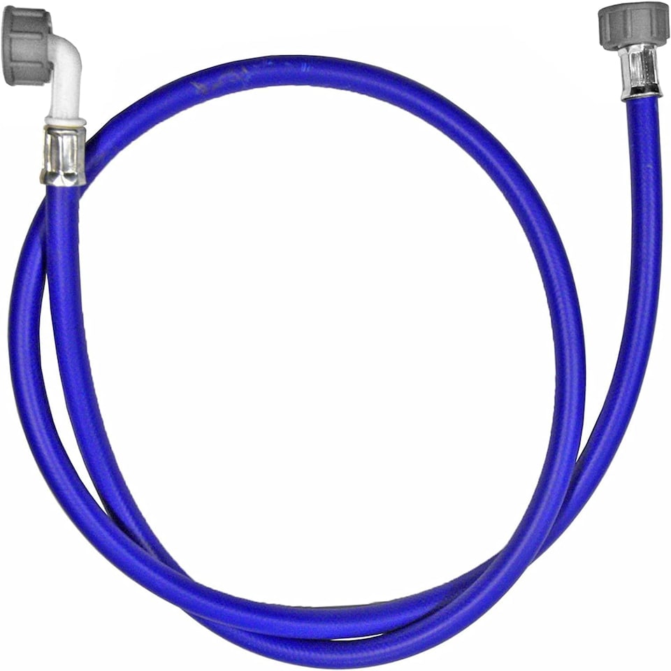 image 1 of SPARES2GO Universal 1.5M Cold Water Washing Machine Fill Hose Inlet Feed Pipe 1.5 Metres