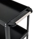 image 7 of Living and Home 3-Tier Rolling Tool Cart Storage Organizer - Black