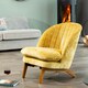 image 4 of Mateo Fabric Accent Chair - Mustard