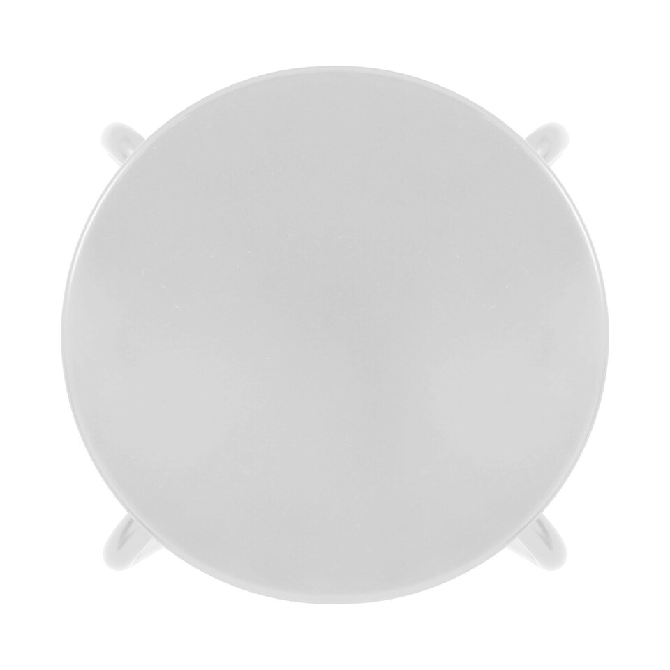 image 1 of Harbour Housewares Metal Stacking Stools - Matt White - Pack of 10 White