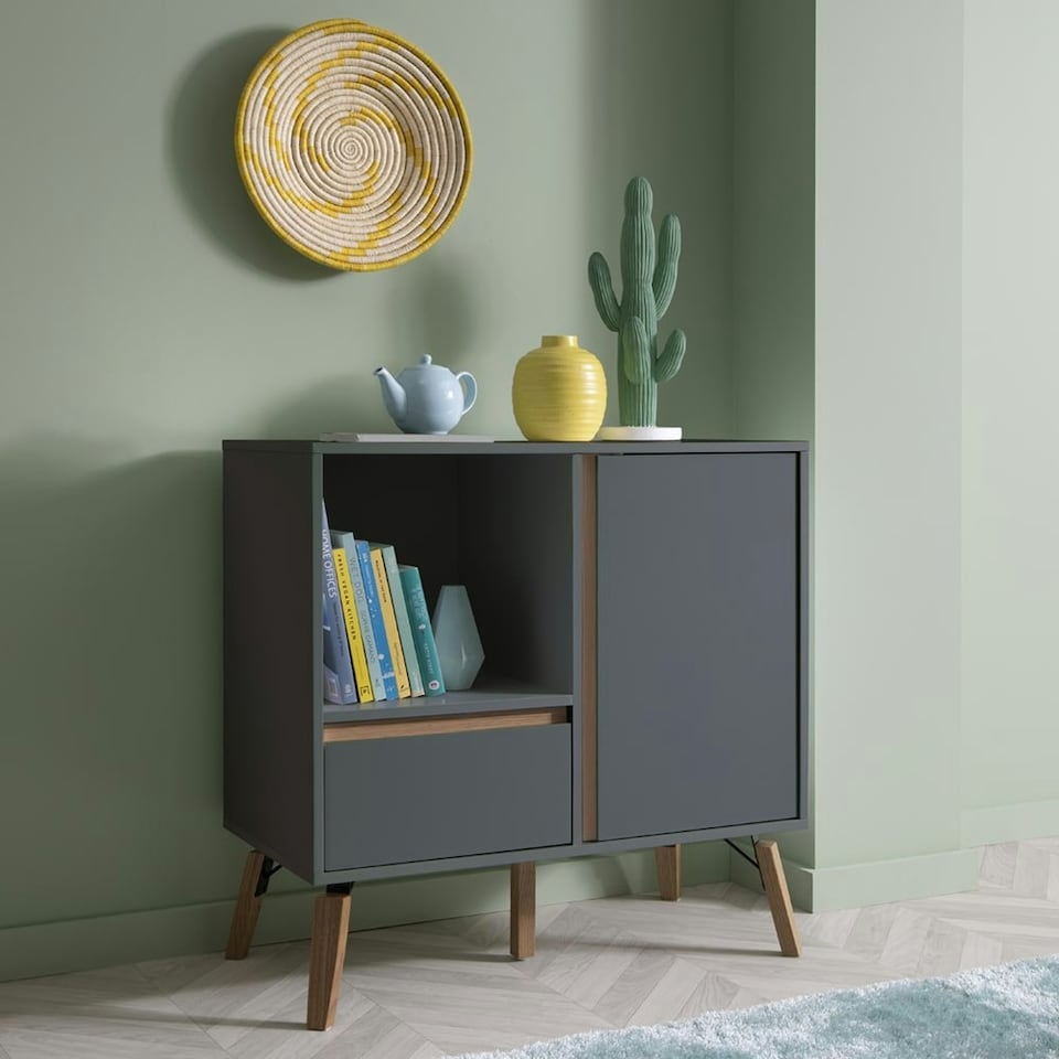 image 1 of Otto Sideboard Small with Drawer in Classic White Grey