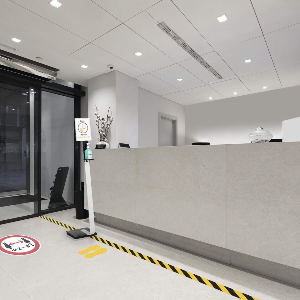 image 1 of Durable DURALINE Heavy Duty Non-Slip Hazard Warning Floor Tape | 50mm x 15m