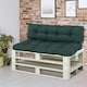 image 2 of Outsunny 2Pcs Tufted Pallet Cushions Seat Pad Back Cushion Indoor Outdoor 