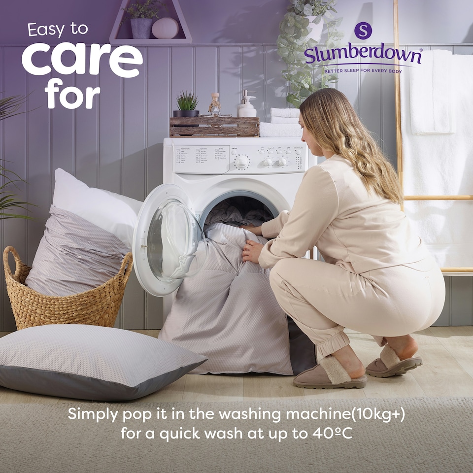 image 1 of Coverless Comfort 4.5 Tog Duvet, King White