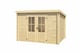 image 2 of Atlanta-Log Cabin, Wooden Garden Room, Timber Summerhouse, Home Office - L312 x W258.7 x H210.9 cm | Brown