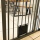 image 9 of Bettacare Pet Gate with Lockable Cat Flap, Narrow, 68.5cm - 75cm, Slate Grey, 104cm in Height