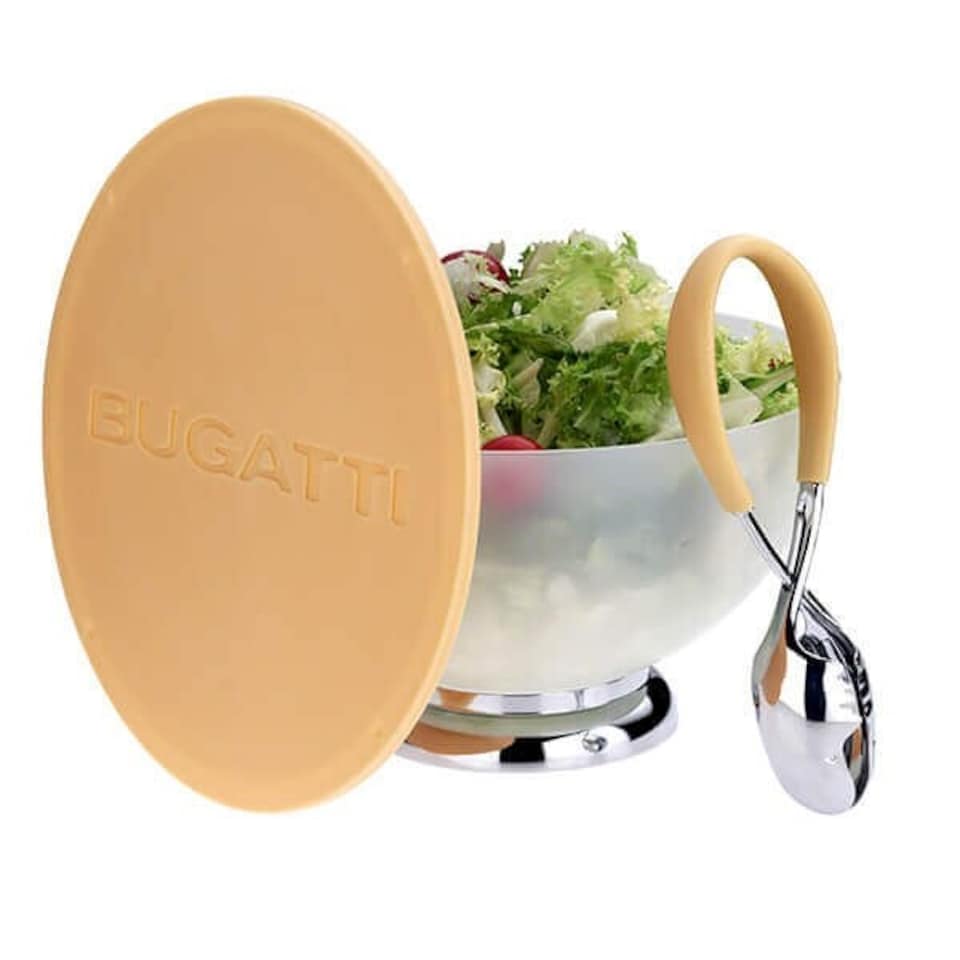 image 1 of Bugatti Kiss Salad Tongs Cream