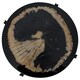 image 4 of Relic Side Table With Resin Powder Coated Frame Black