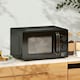 image 2 of HOMCOM 23L Solo Manual Microwave Oven with 5 Levels, Timer, Black