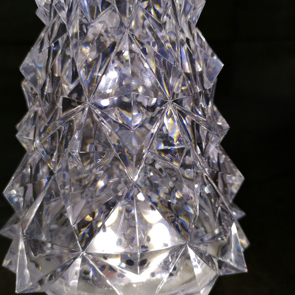 image 1 of 28cm RGB LED Christmas Tree Water Lantern Spinner Battery Operated