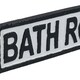 image 3 of Bathroom Cast Iron Sign Plaque Door Wall House Home Gate Post Hotel Toilet