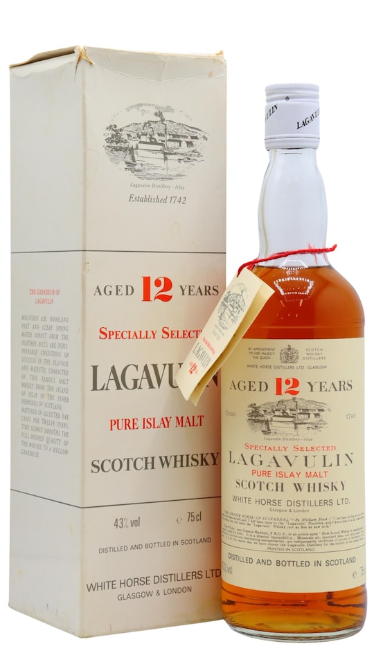 Lagavulin White Horse Pure Islay Malt 12 year old Whisky
