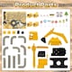 image 5 of Crane Truck Toy Construction Vehicle Toy with Race Track