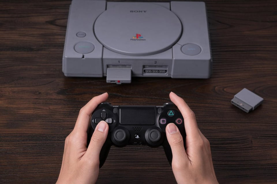 image 1 of Bluetooth Retro Receiver for PS1 & PS2 Consoles with Wireless Controller Support for Xbox, PlayStation & Switch
