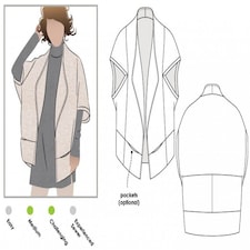 Style Arc Violet Jacket Paper Sewing Pattern – Women’s Jacket, UK Sizes 4–16, Intermediate