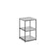 image 2 of Concrete Effect Tall Narrow Side Table | Grey | Grey