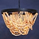 image 2 of Interiors by Premier Wood Bead Chandelier Brown