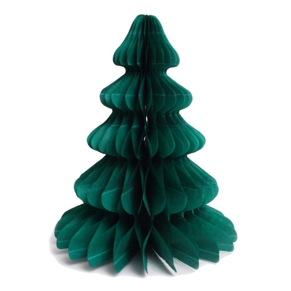image 1 of Pack of 3 Christmas Tree Honeycomb Paper Christmas Decorations