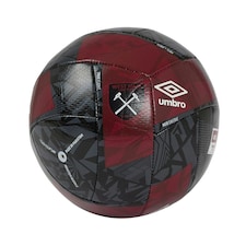 Umbro 24/25 Neo Swerve West Ham United FC Mini Football - Black/White/New Claret - 1