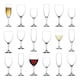image 1 of LAV 18pc Empire Wine Glasses & Champagne Flutes Set | Clear | Clear