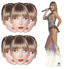 Taylor On Stage Star Mini Cardboard Cutout with 6 Taylor Cardboard Face Masks
