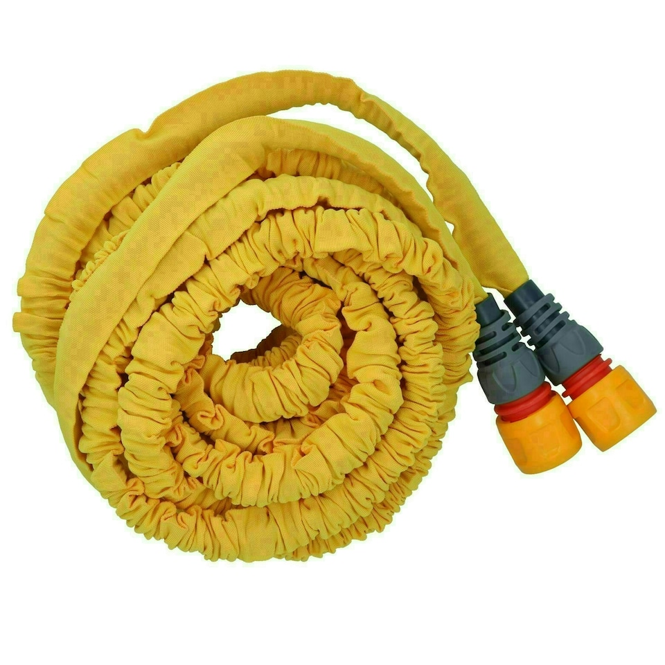 image 1 of Hozelock Superhoze Expanding Garden Hose Watering Pipe Kink Free 15mtr Yellow