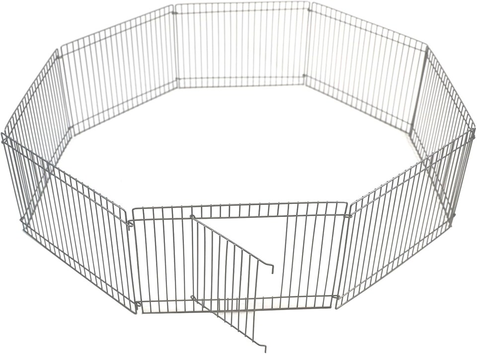 image 1 of Actiaspet - Small Animal Playpen | 8-Panel Metal Enclosure with Door, 33 x 23 cm Panels