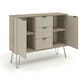 image 6 of Core Products Augusta Driftwood, Medium Sideboard With 2 Doors, 3 Drawers H73.6cm x W130.6cm x D43cm Cream