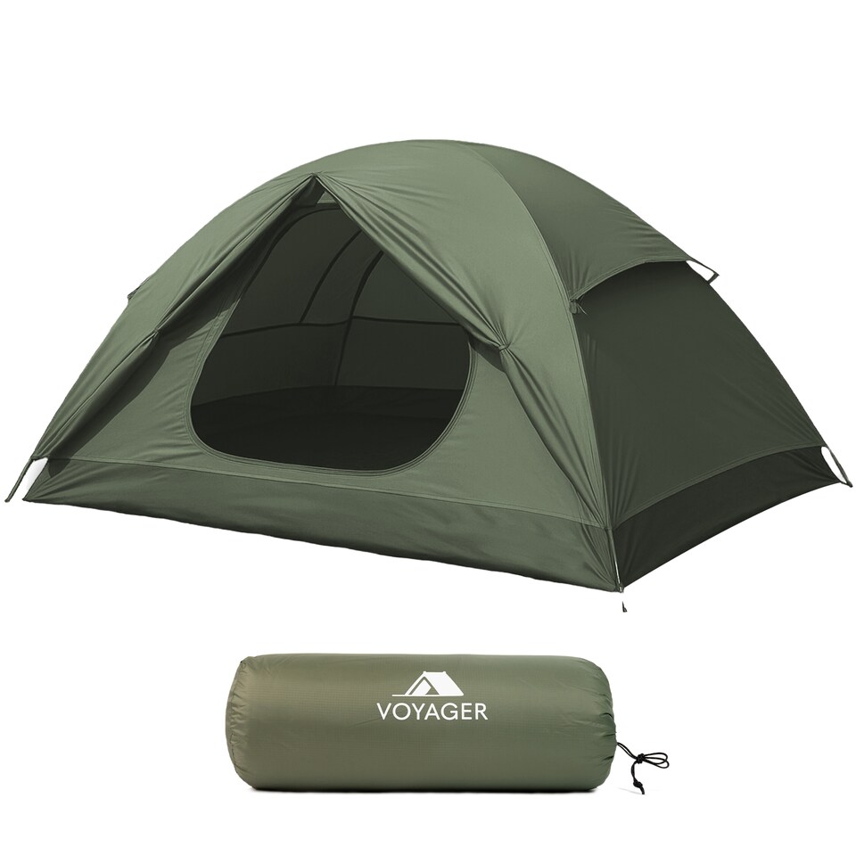 image 1 of Voyager 2 Man Dome Tent with Taped Seams and Breathable Mesh Inner