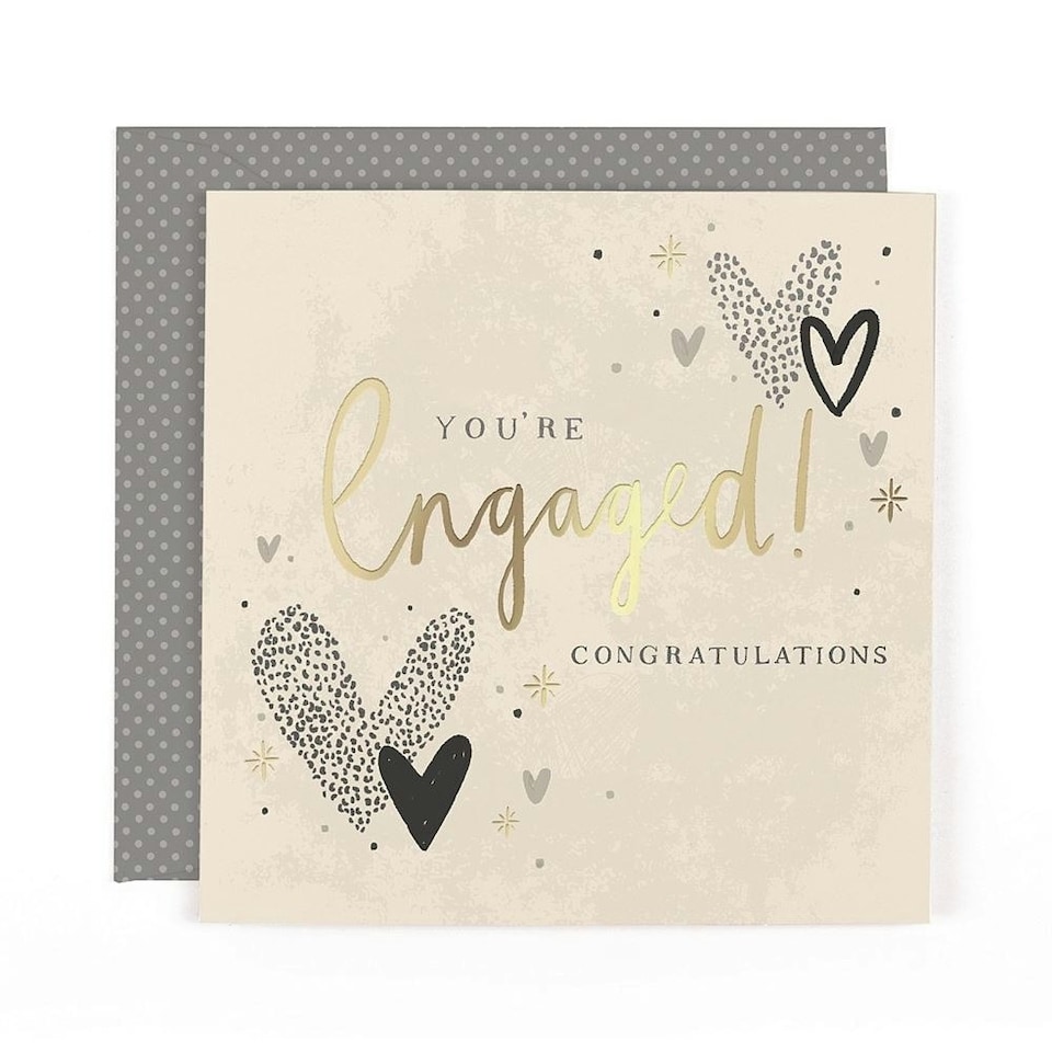 image 1 of Stunning Stars Luxury Foiled Engagement Congratulations Card