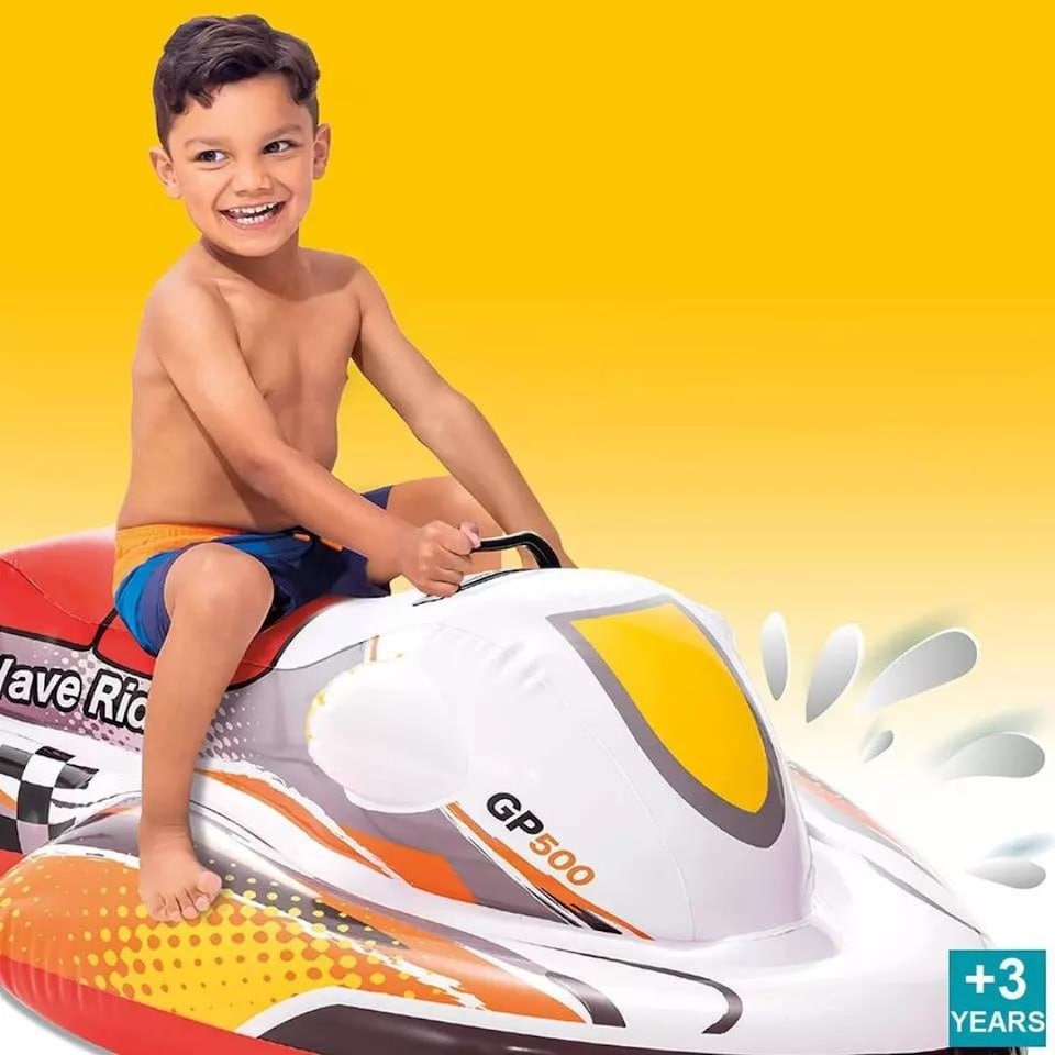 image 1 of Intex inflatable Wave Rider Ride-On - Red